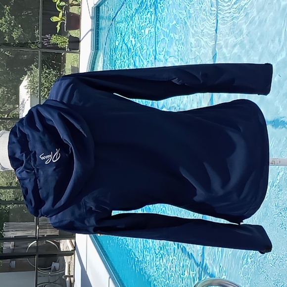 R.Pessoa By Horseware Hooded Riding Rain Jacket Size Small Navy/Red - Picture 4 of 16